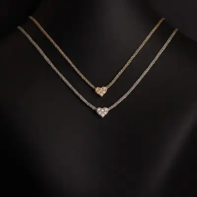 Kette mit kleinem Herz (Gold oder Silber)