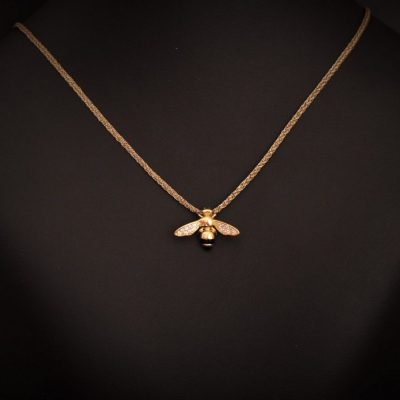 Secret of the Bee Kette (Gold oder Silber) - Silber vergoldet